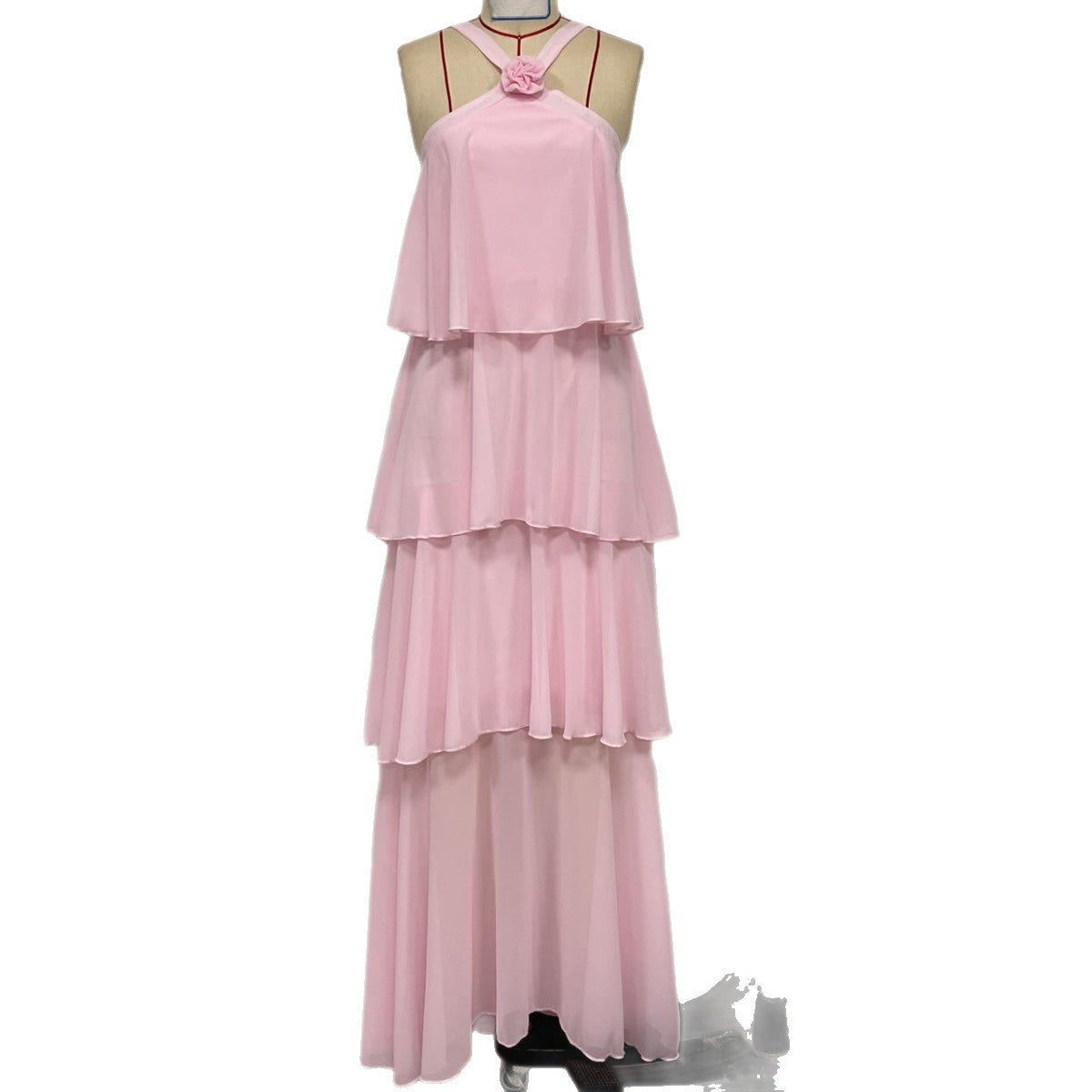 Dress Fashion Cake Sexy Pink Strap Dresses