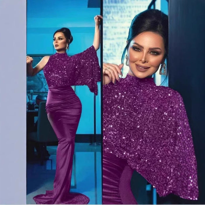 Women's Casual Cool Sequined Dress Long Dresses