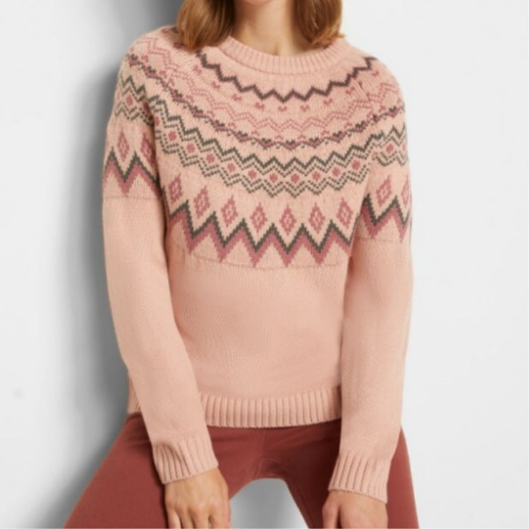 Women's Round Neck Multicolor Loose Fashion Pullover Sweater