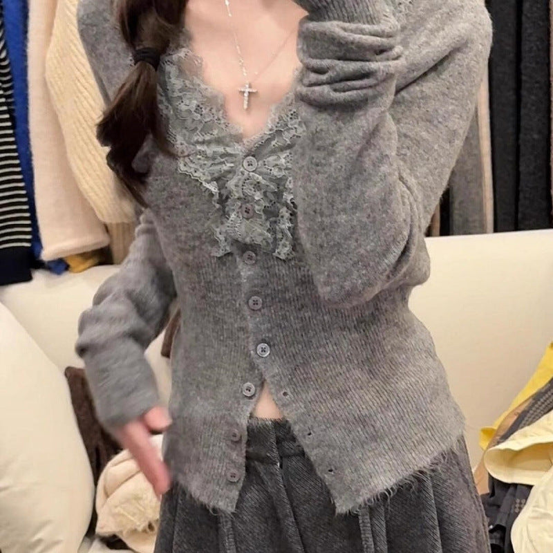 Popular Women's Long Sleeve Knitted Spring Sweater
