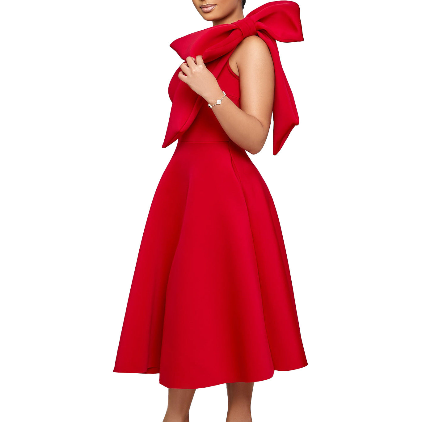 Women's Wear Solid Color Sexy Dress Banquet Dresses