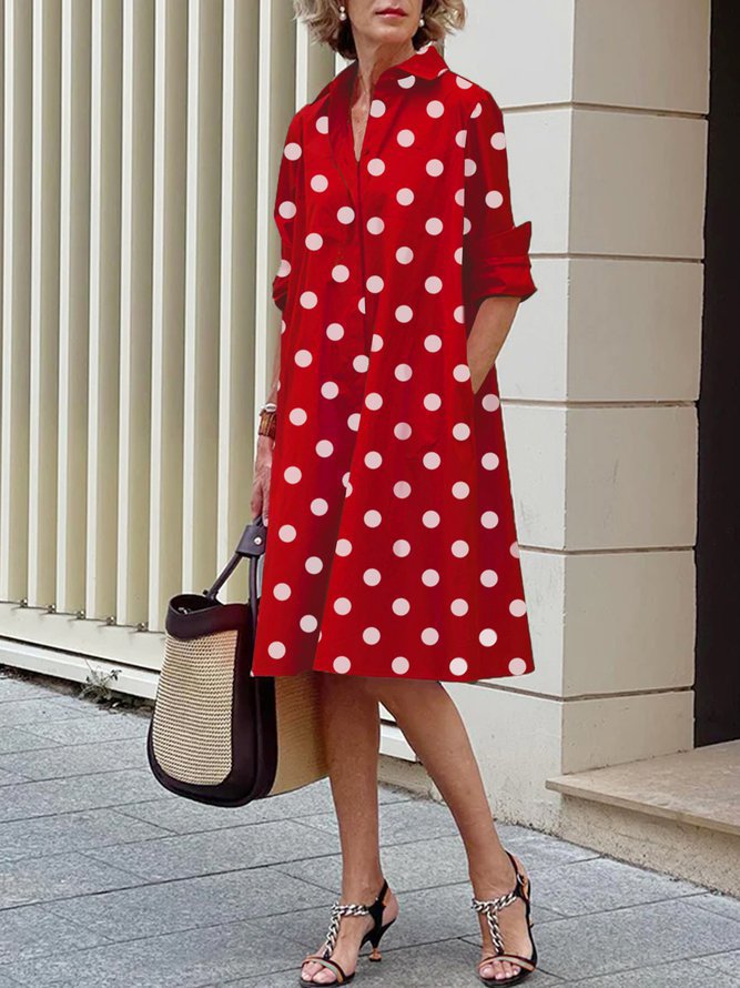 Women's Patchwork Contrast Color Casual Elegant Dress