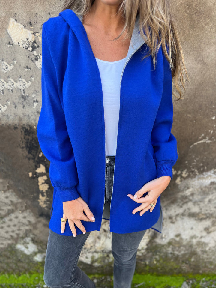 Women's Solid Color Casual Single-breasted Hooded Coats