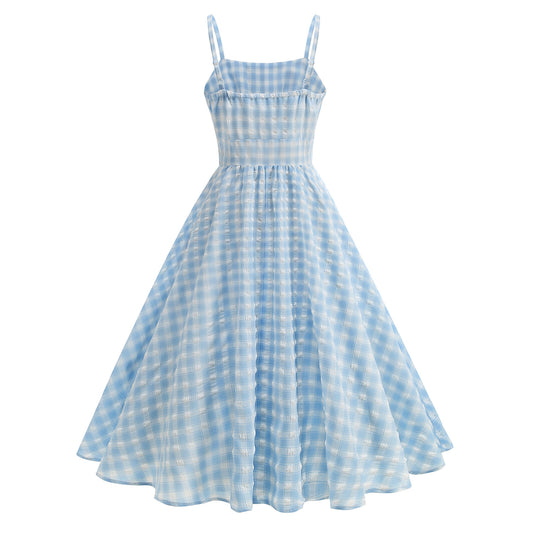 Wear Fresh British Lattice Strap High Dresses