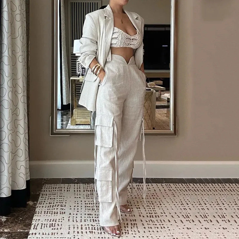 Summer Fashion Street Hot Solid Color Suits