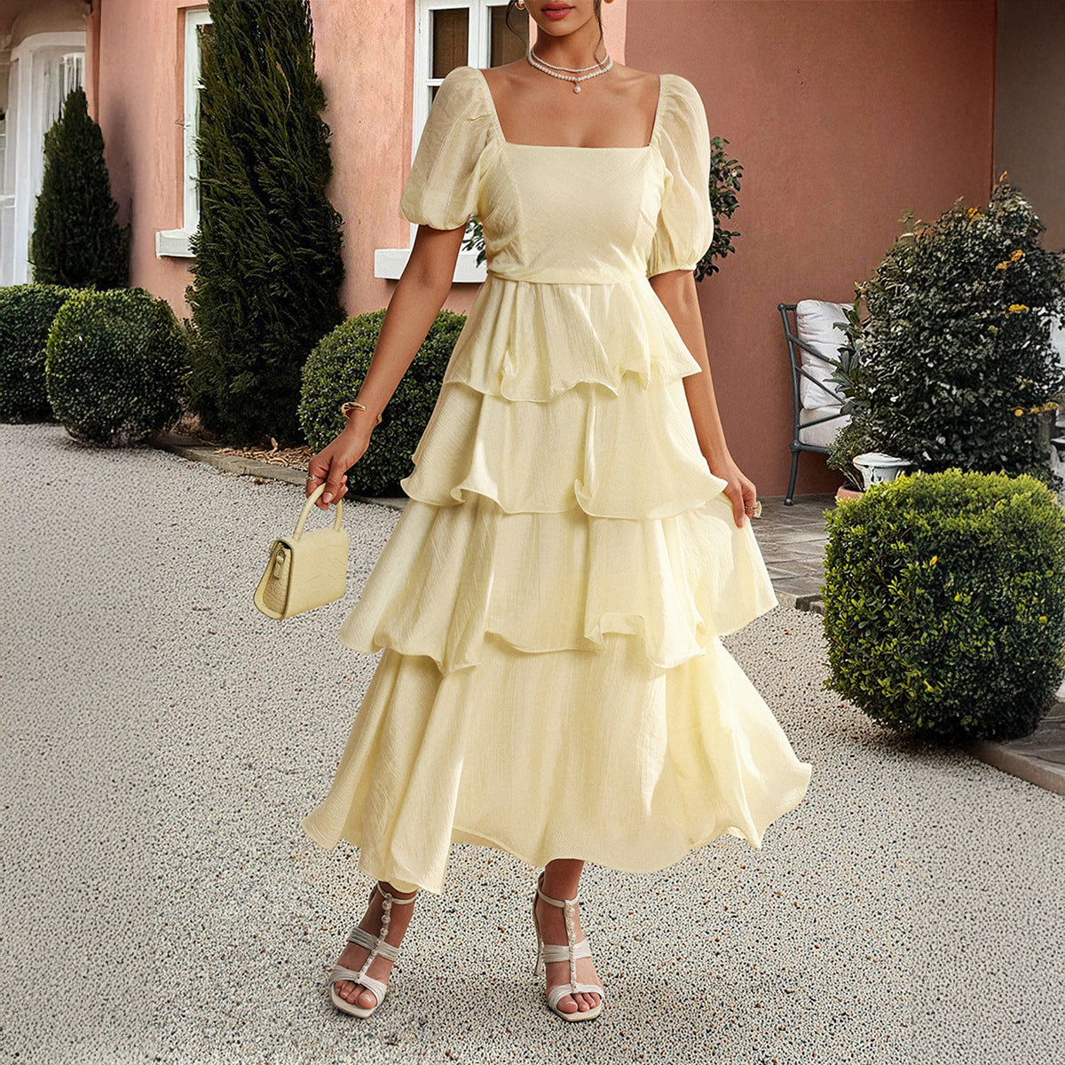 Women's Temperament Leisure Elegant Cake Dress Puff Dresses