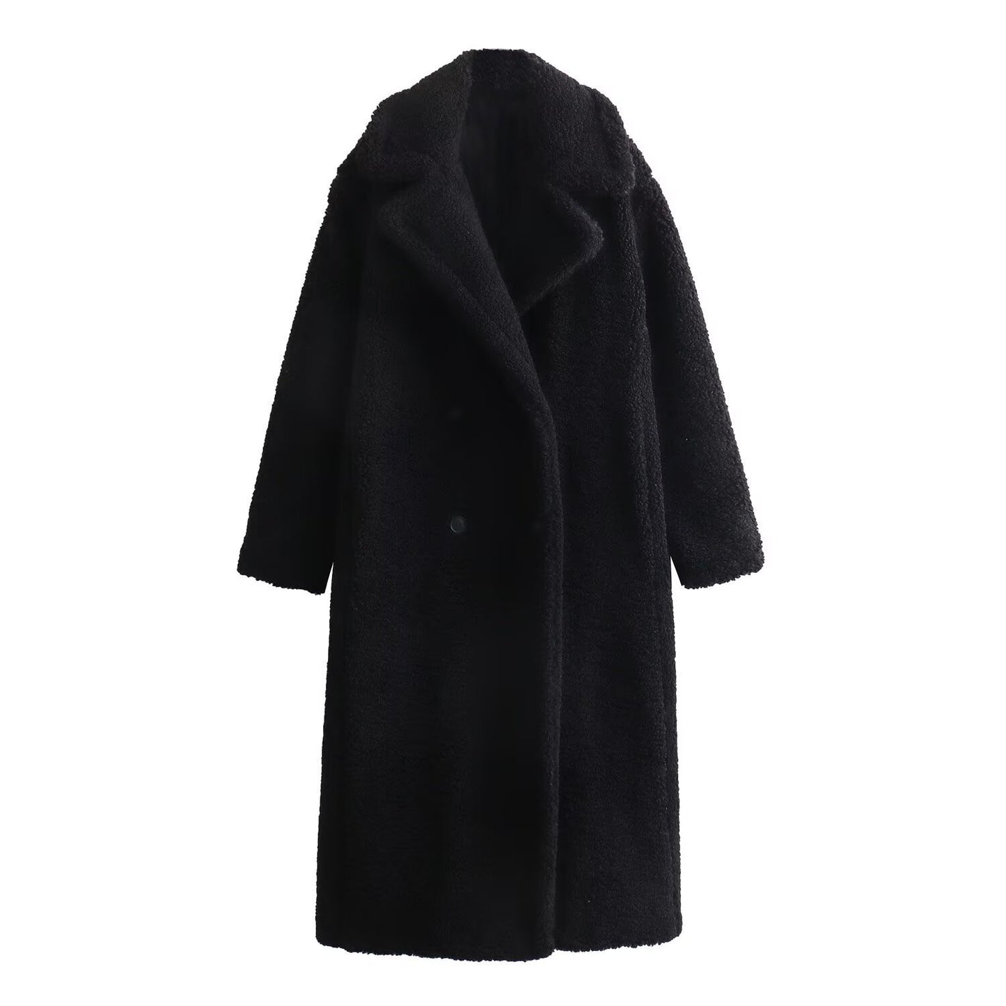 Women's Street Fashion Fleece Long Overcoat Outerwear Coats
