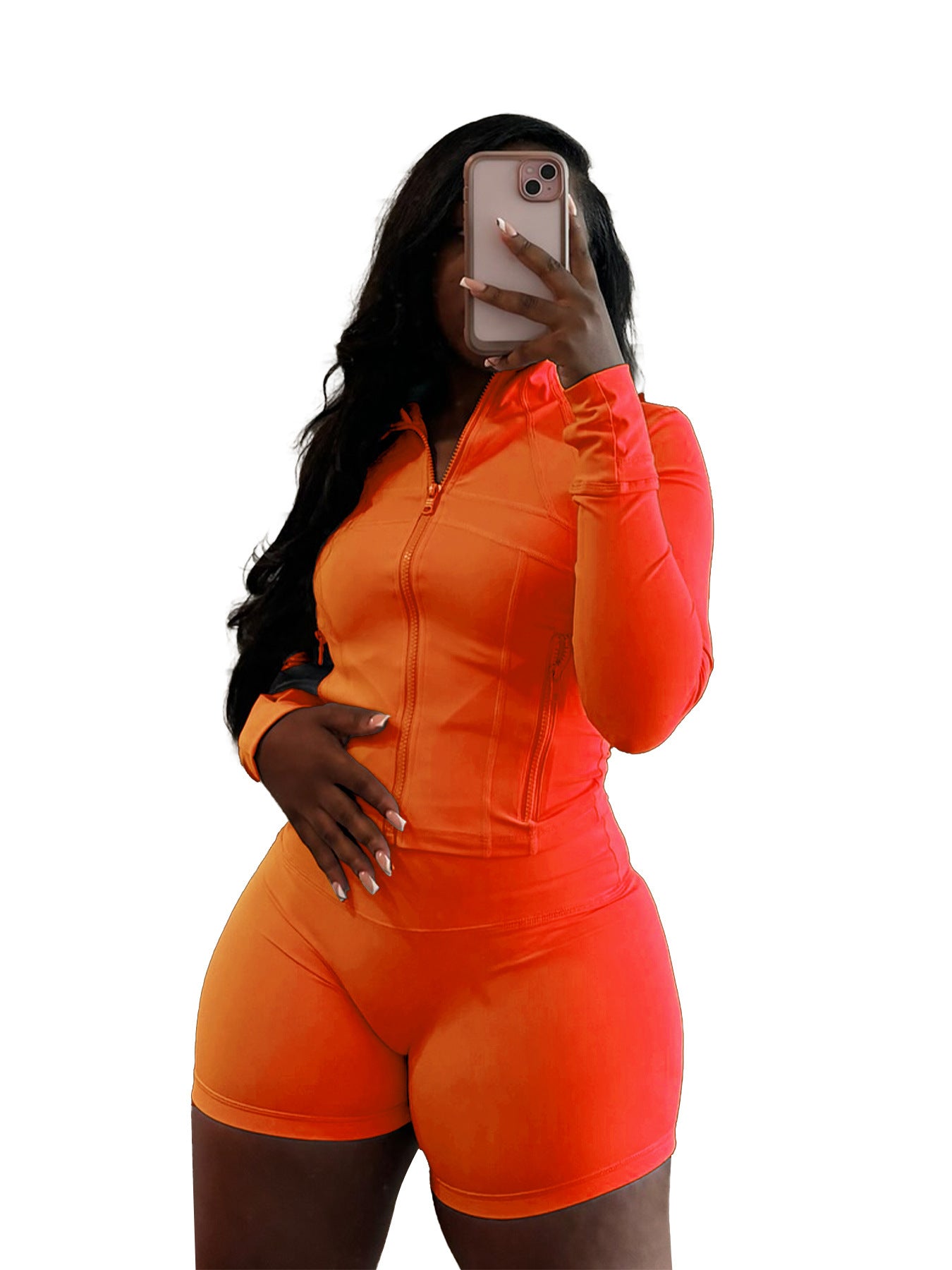 Leisure Sexy Tight Long Sleeve Two-piece Suits