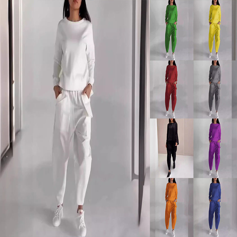 Beautiful Women's Irregular Design Long-sleeved Harem Fashion Casual Suit