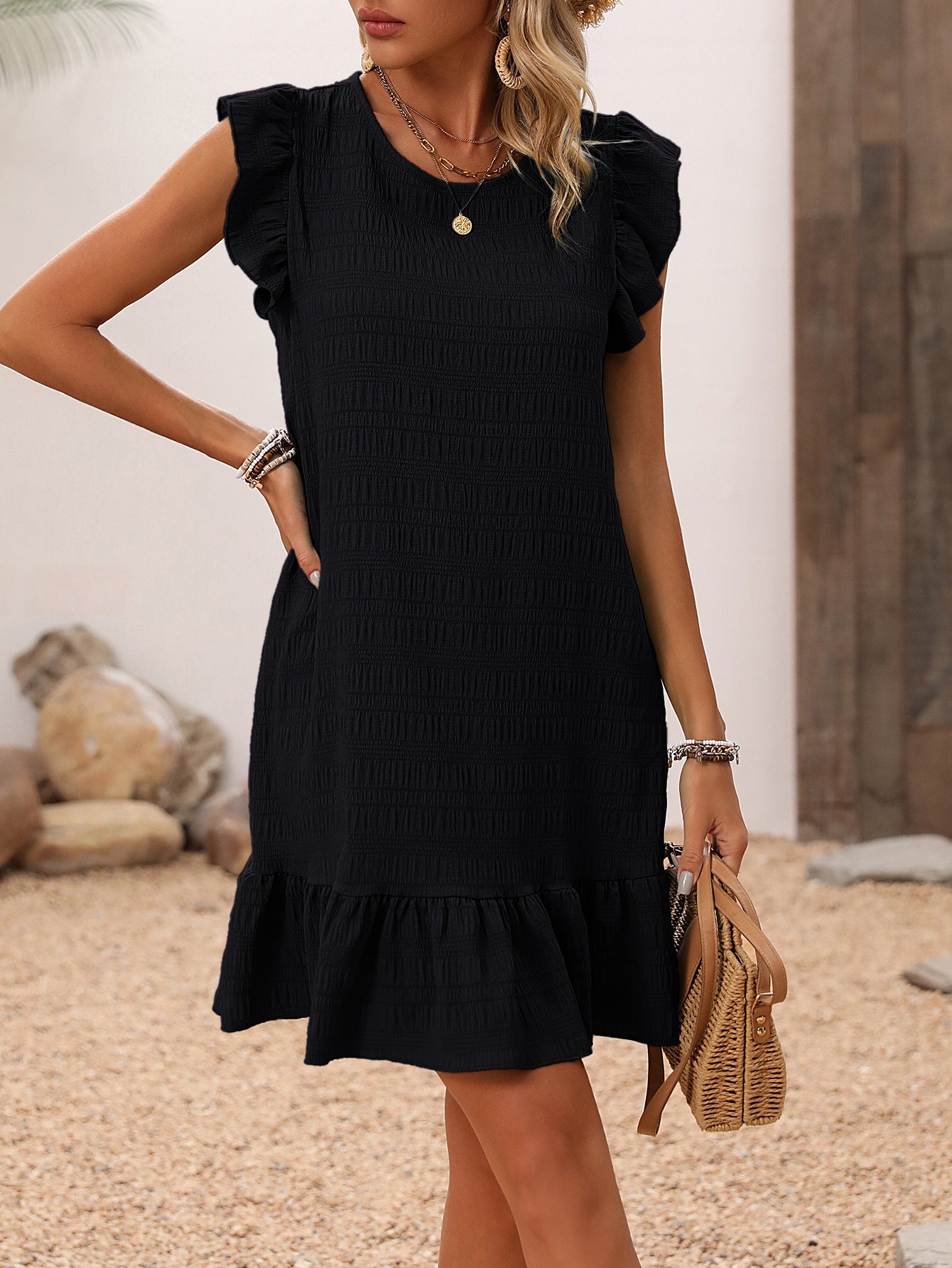 Casual Dress Elegant Solid Color Sleeveless Dresses