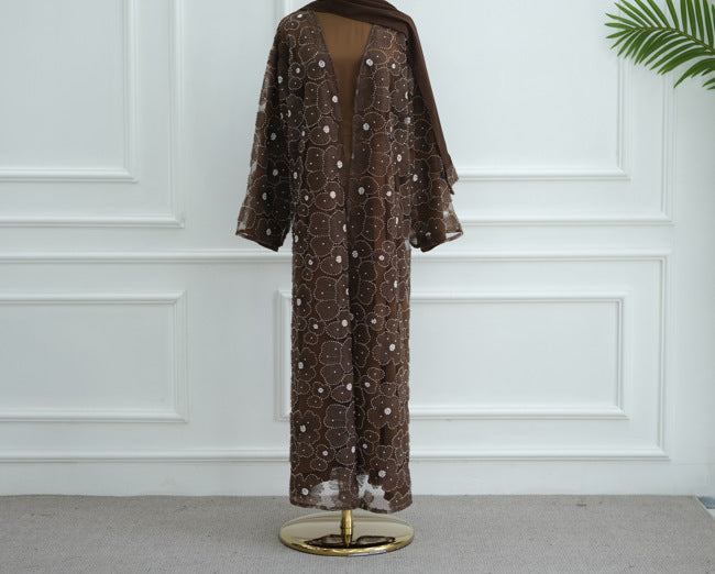 Classic Popular Stylish Three-dimensional Flower Beaded Dresses