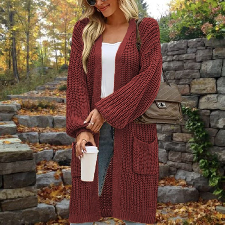 Beautiful Mid-length Loose Large Double Pocket Coats