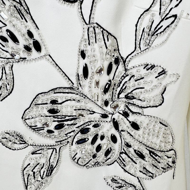 For Dinner Formal Dress Embroidered Beads Dresses