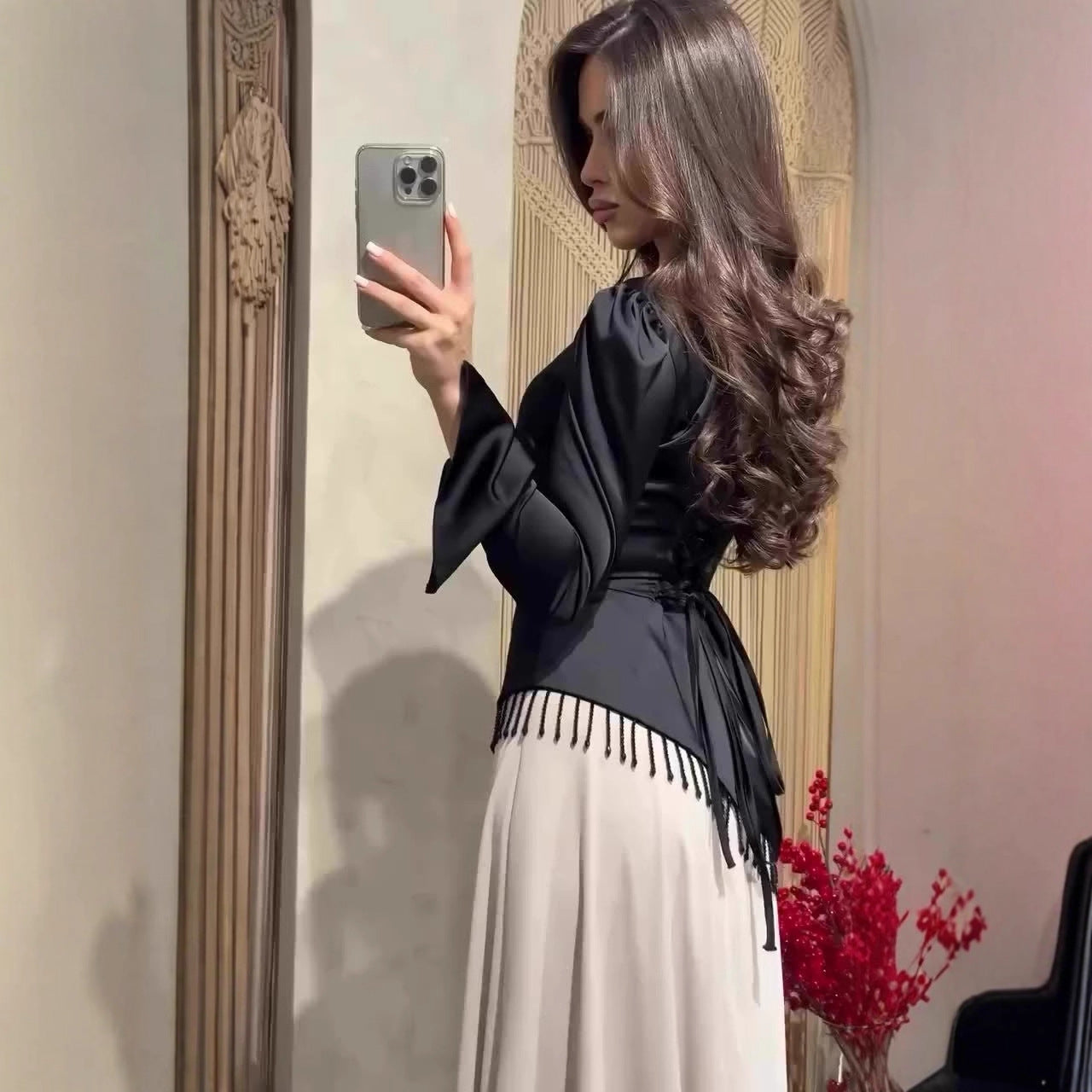 Women's Autumn Elegant Fashion Long Sleeve Maxi Dresses