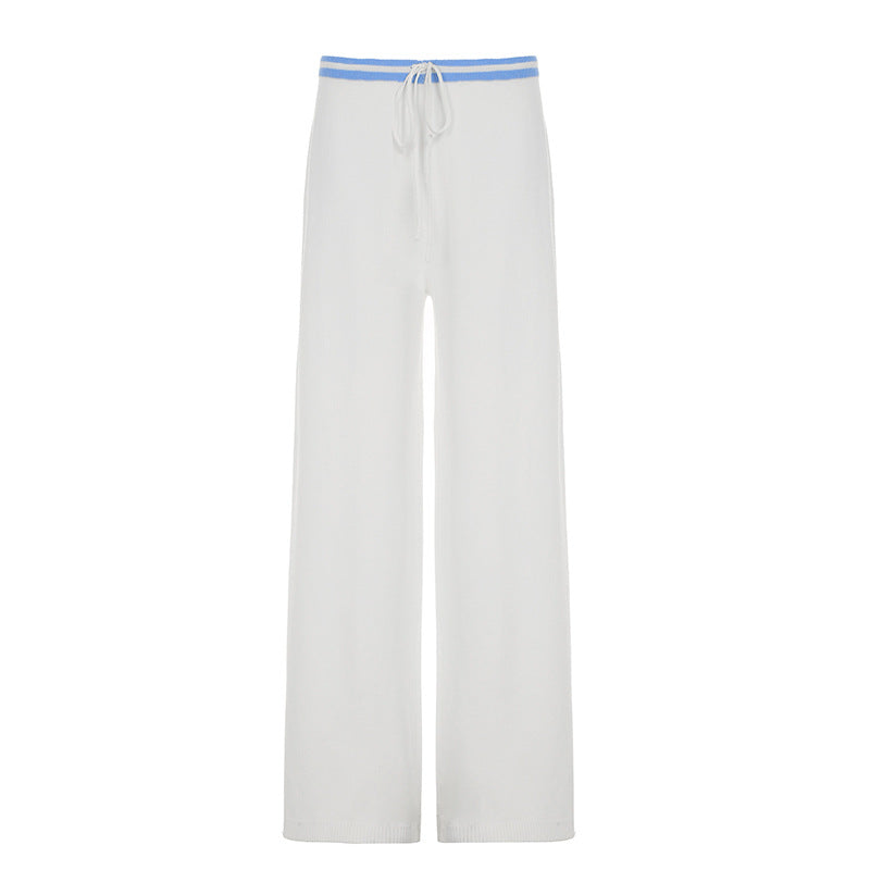 Sling Low Waist Drawstring Loose Casual Suits