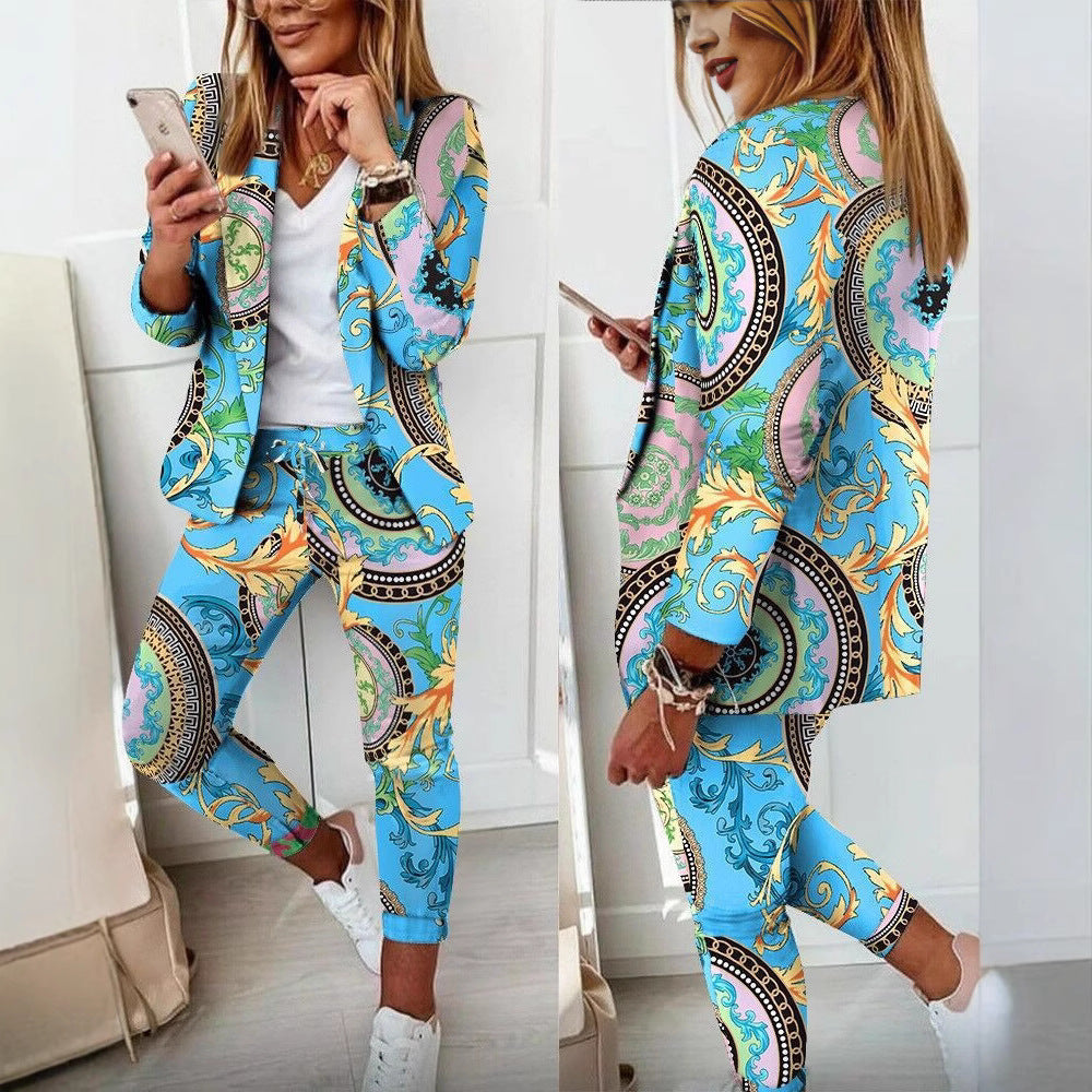 Women's Slouchy Casual Fashion Set Small Suits