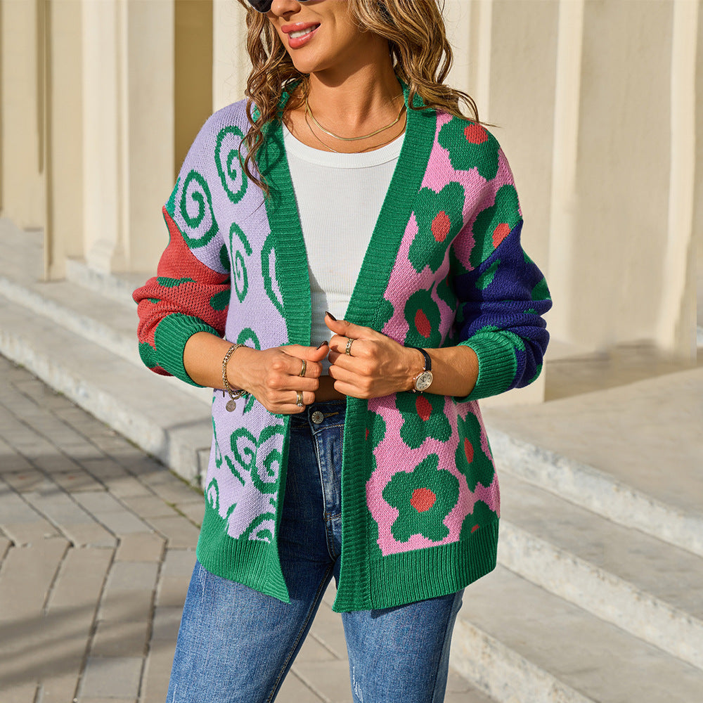 Pretty Women's Color Knitted Easy Matching Sweater