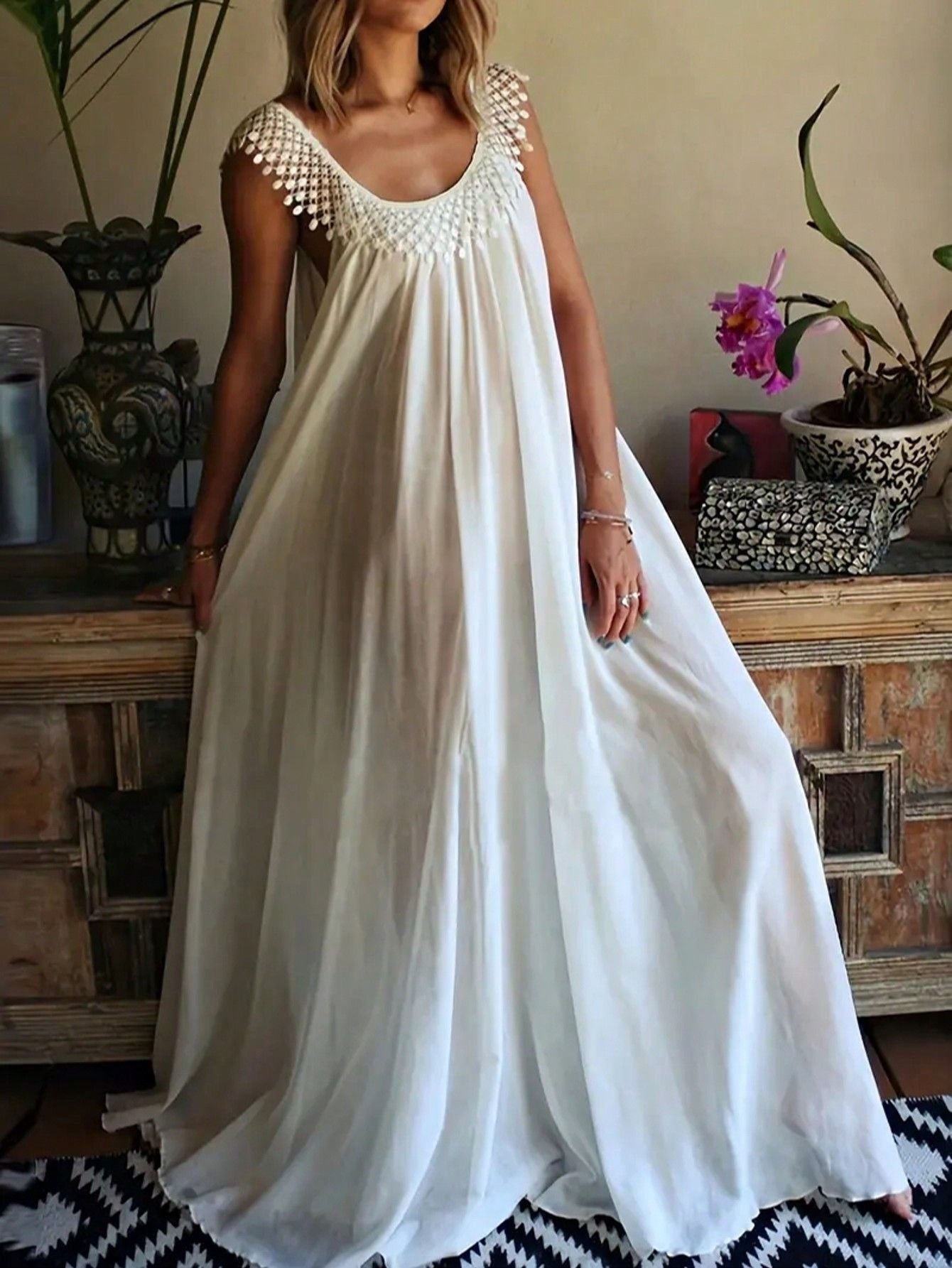 Graceful Women's Long High Sense Temperament Dress