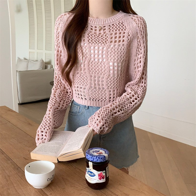 Women's Style Summer Versatile Sun Protection Thin Knitted Women's Sweater