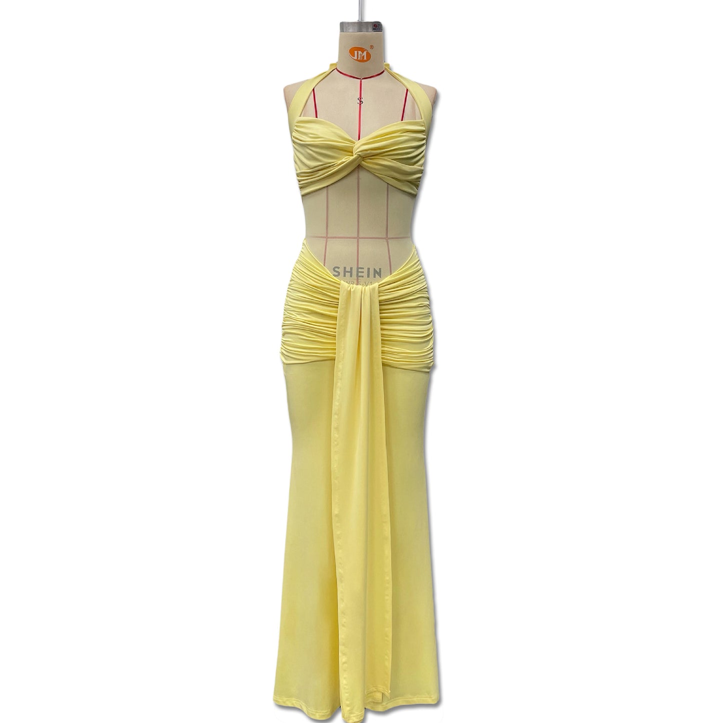 Women's Mesh Stitching Elegant Fishtail Ribbon For Dress