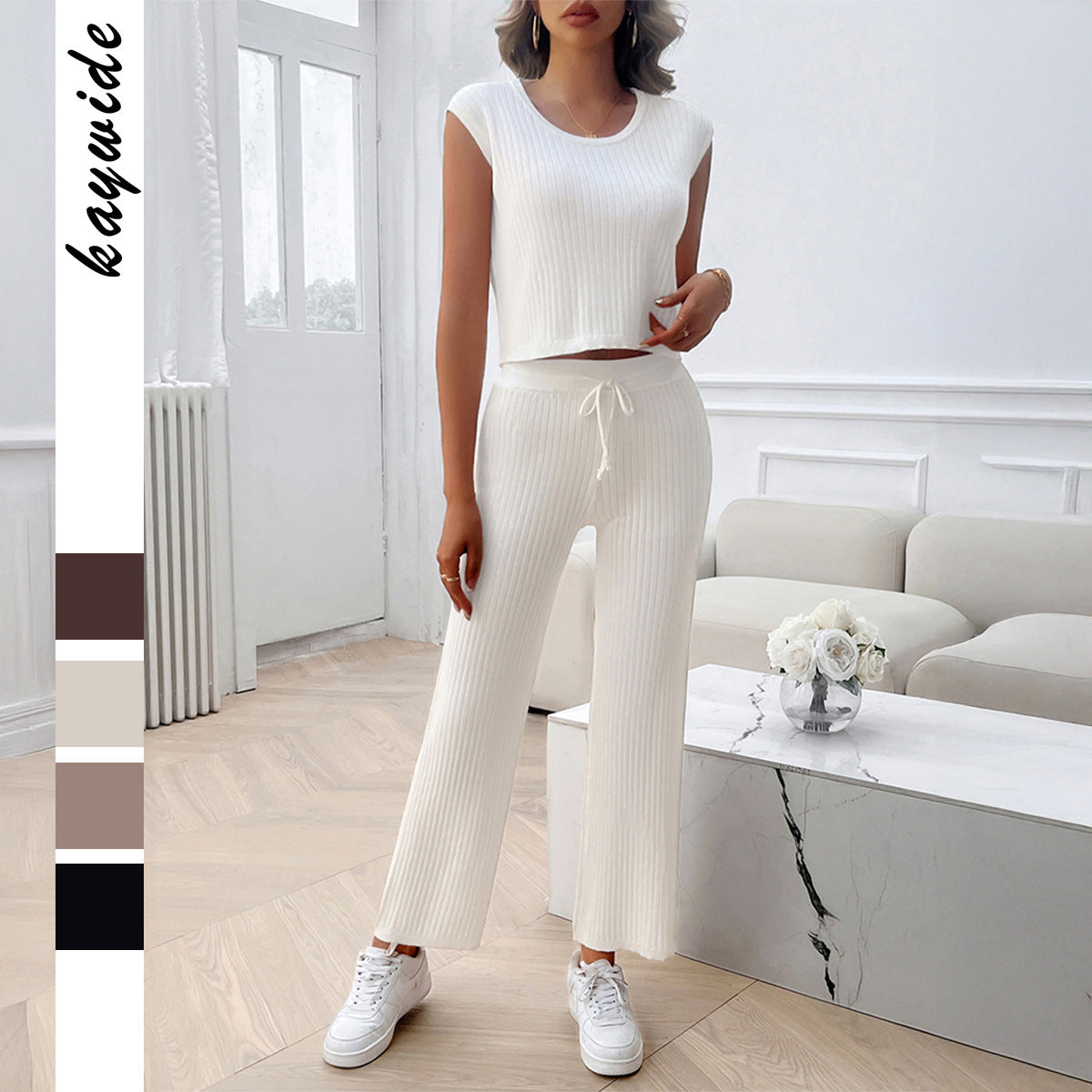 Women's Leisure Vacation Slim Fit Sleeve Shorts