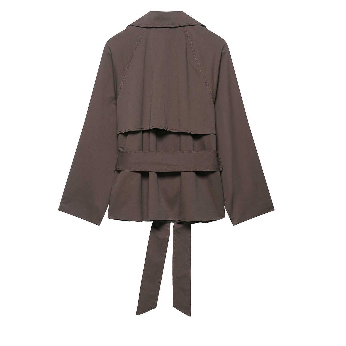 Cool Autumn Belt Button Decoration Trench Coats