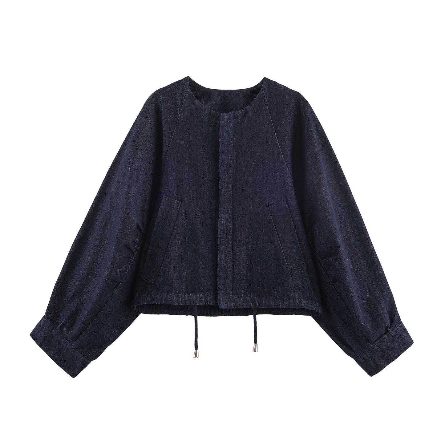 Women's Early Autumn Fashion Denim Fluffy Bomber Suits