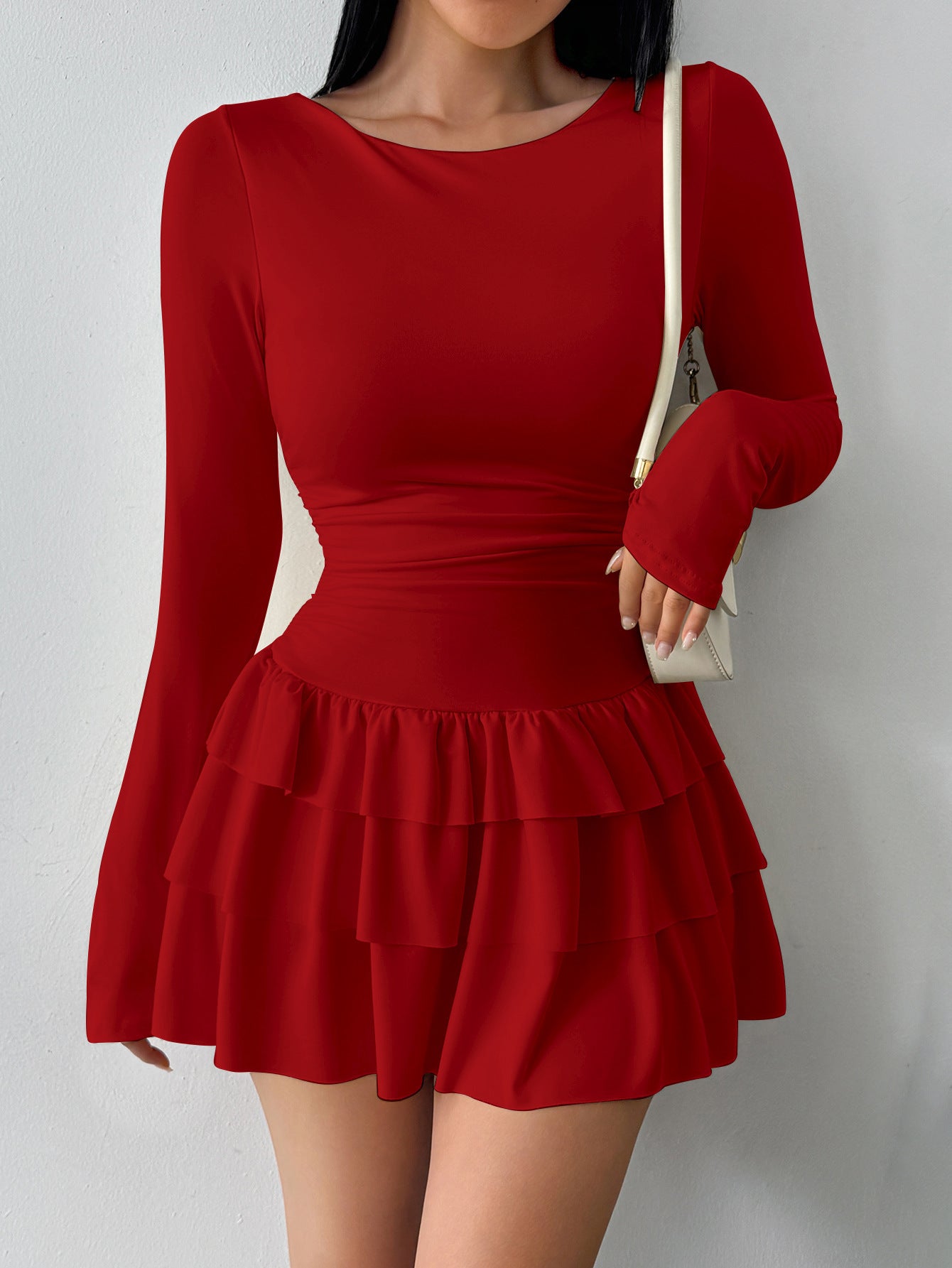 Women's Solid Color Slim Fit Slimming Long Dress