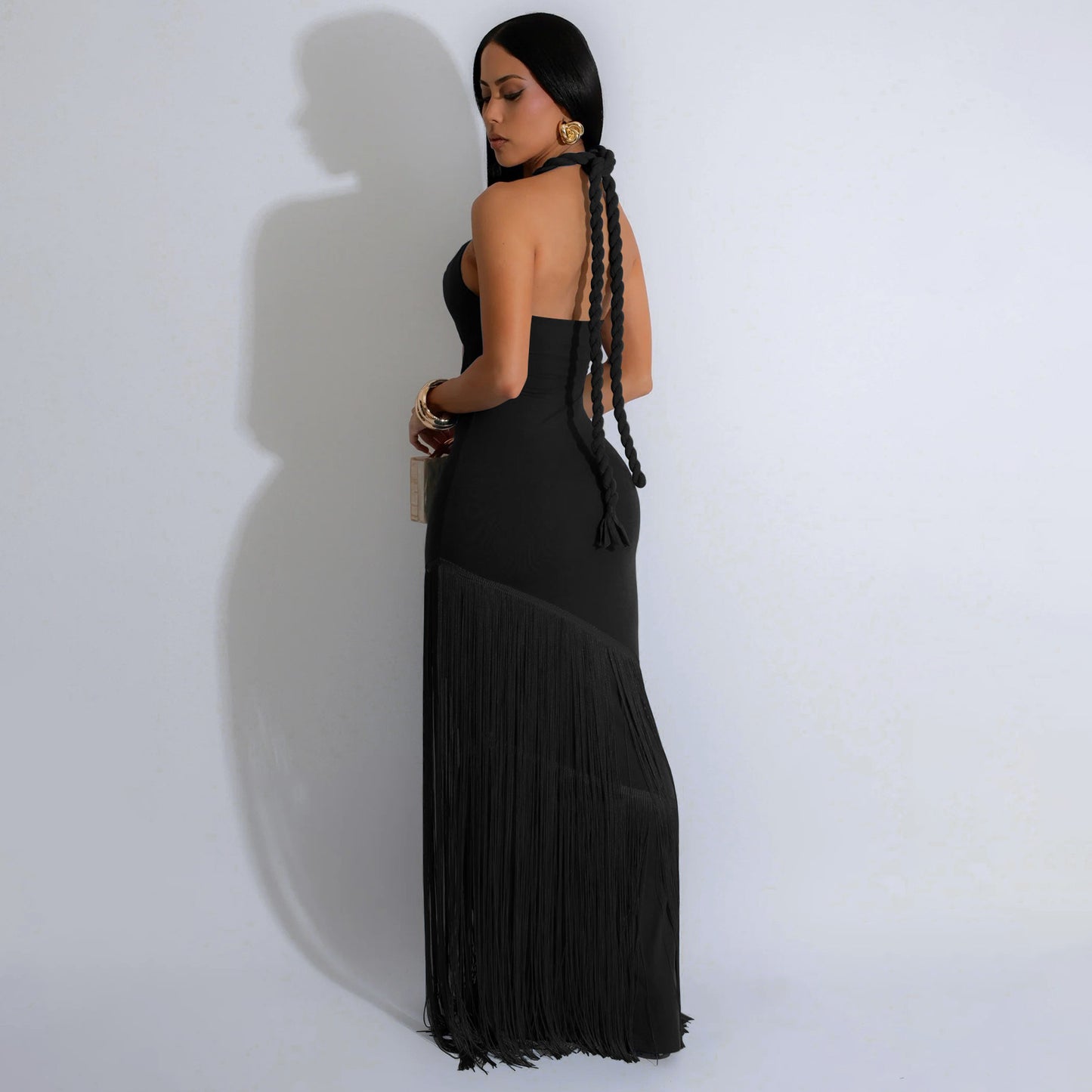 Women's Summer Dress Tassel Stitching Tube Bandage Dresses
