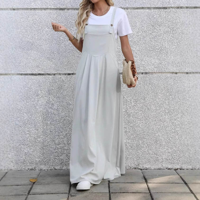 Casual Design Waist Pleated Slimming Elegant Dress