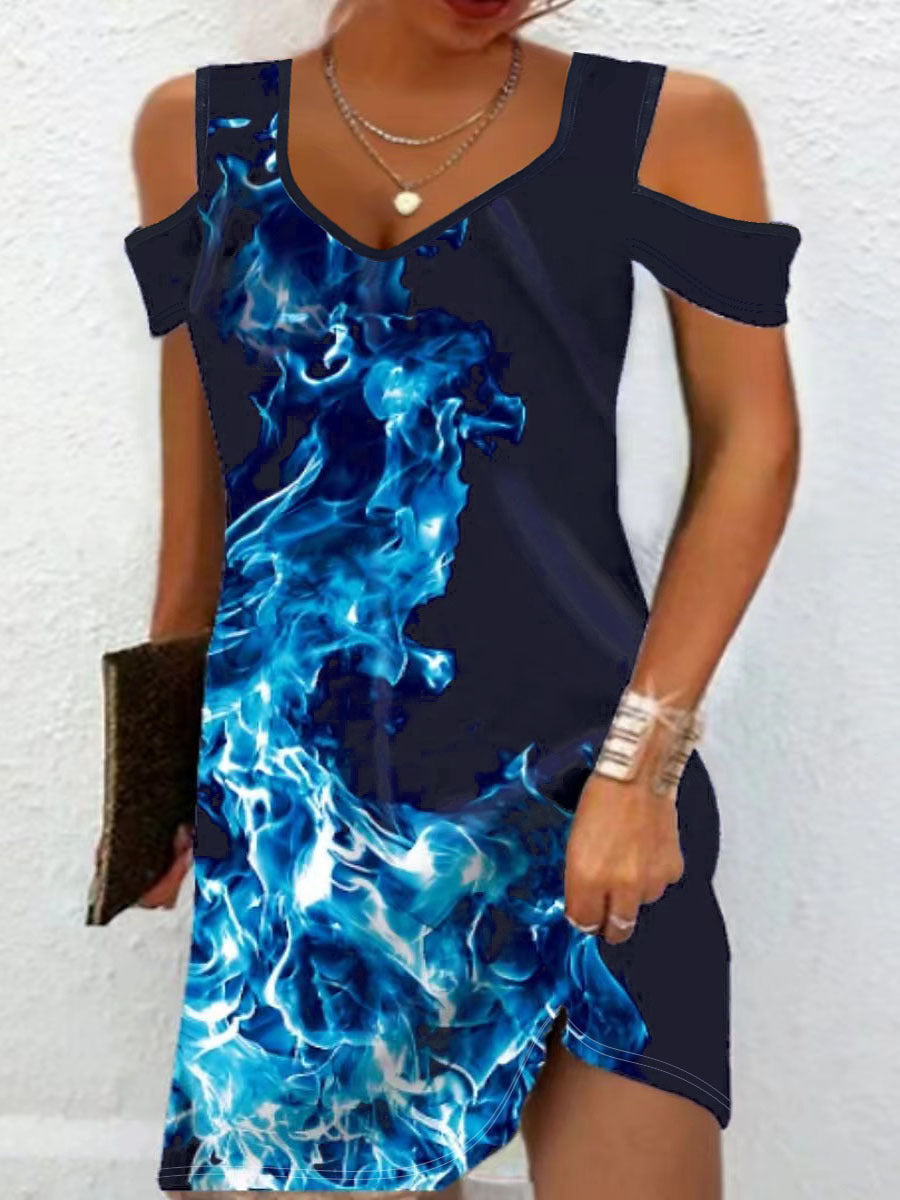 Women's Summer Printed Fashionable Casual Elegant Dress Dresses