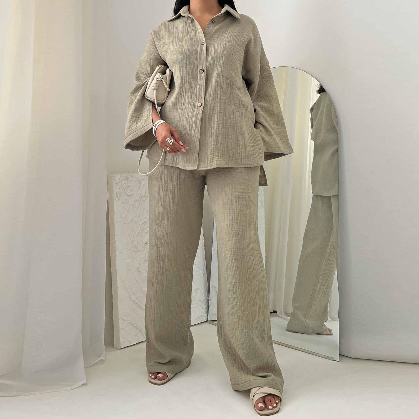 Women's Autumn Fashion Long Sleeve Shirt High Suits