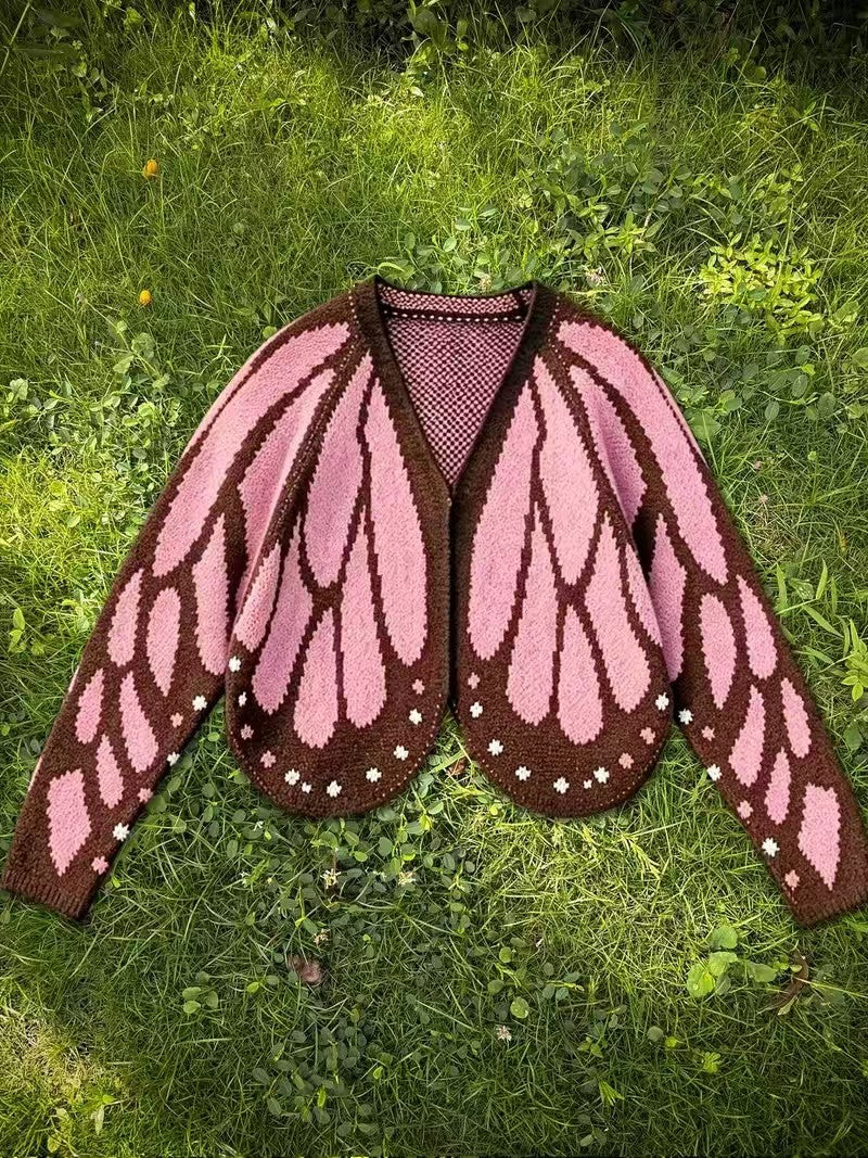 Knitted Batwing Sleeve Emperor Cloak Shawl Contrast Sweater