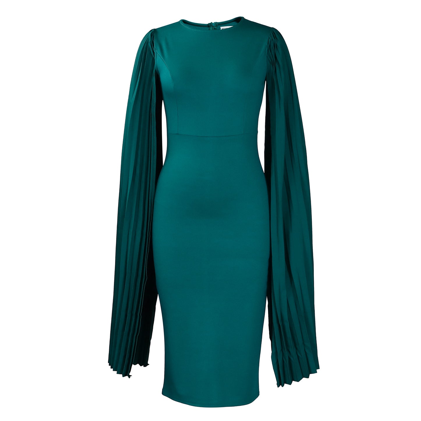 Fashionable Elegant Long-sleeved Pleated Sheath African Dress