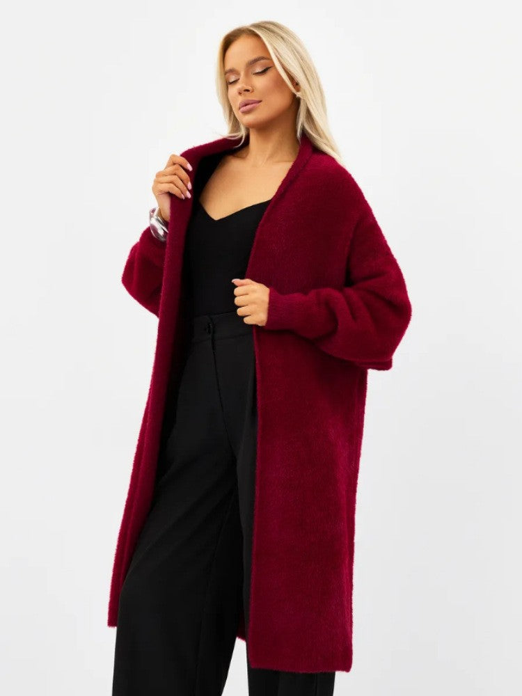 Women's Imitation Mink White Loose Plush Fluffy Women's Sweater