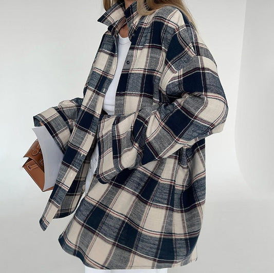 Long Sleeve Shirt Loose Casual Style Blouses