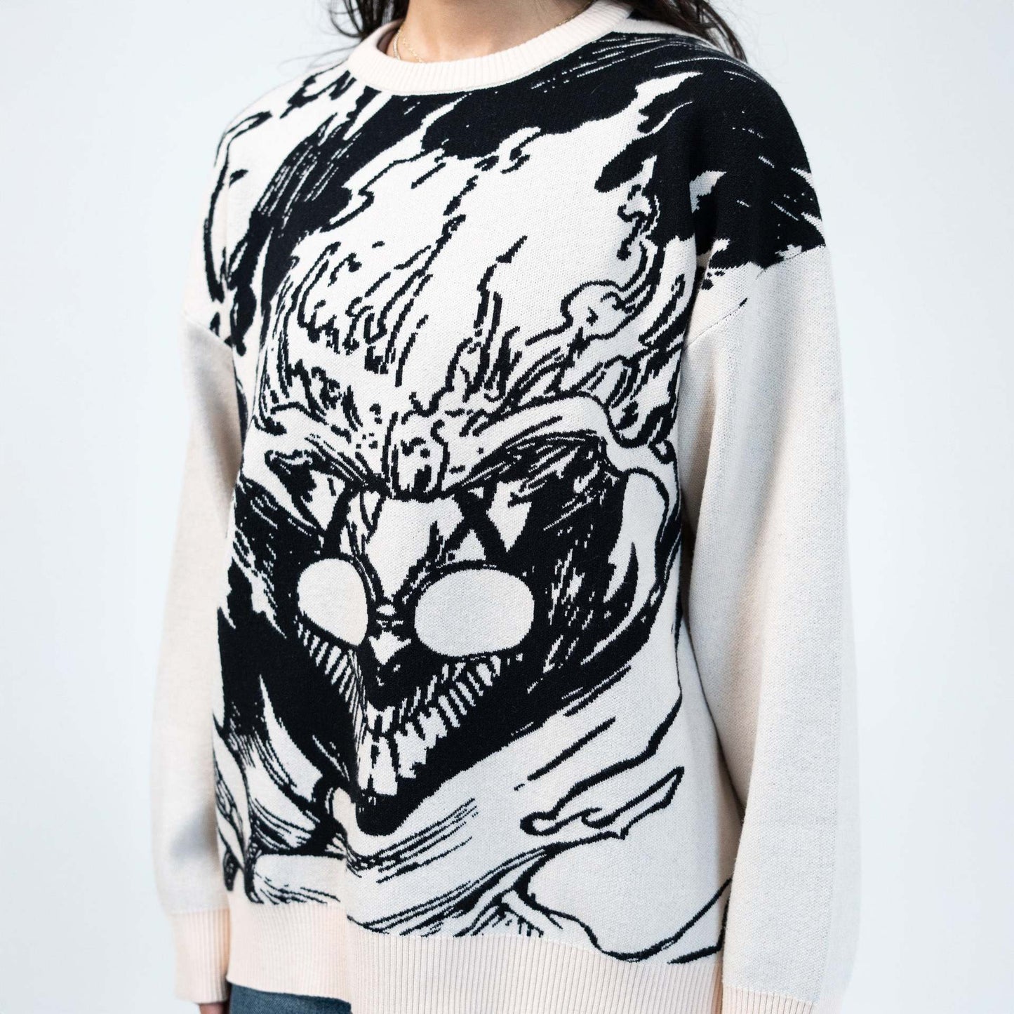 Women's & Men's & Fashion Street Pullover Anime Jacquard Sweaters