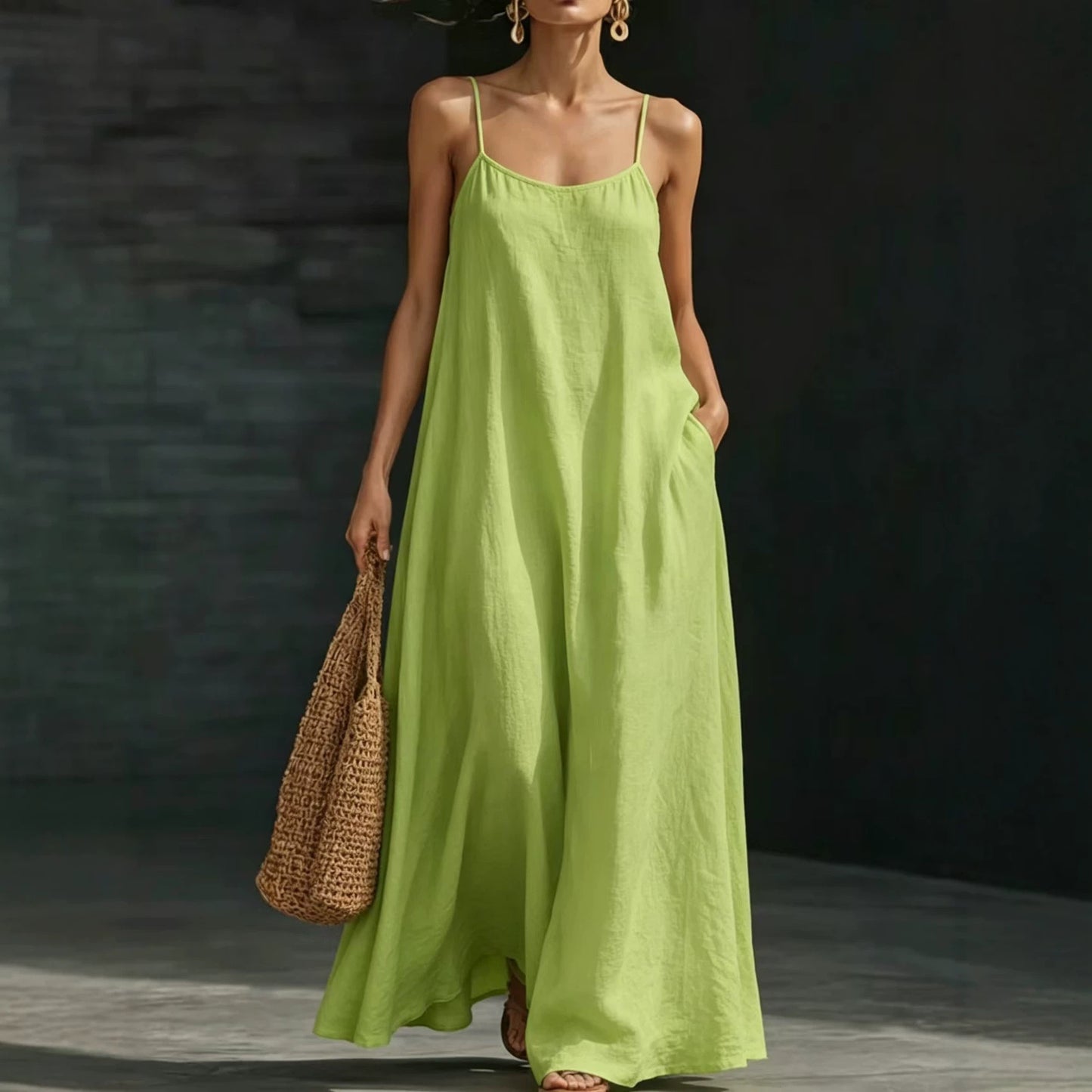 Long Loose Elegant Casual Strap Vacation Vests