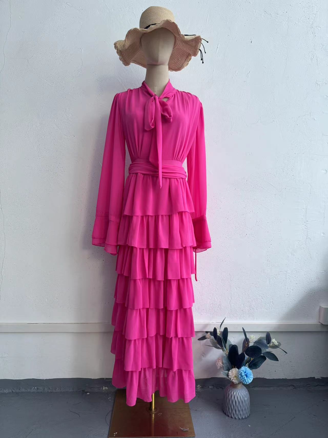 Palace Style Chiffon Design Sense Half Dresses