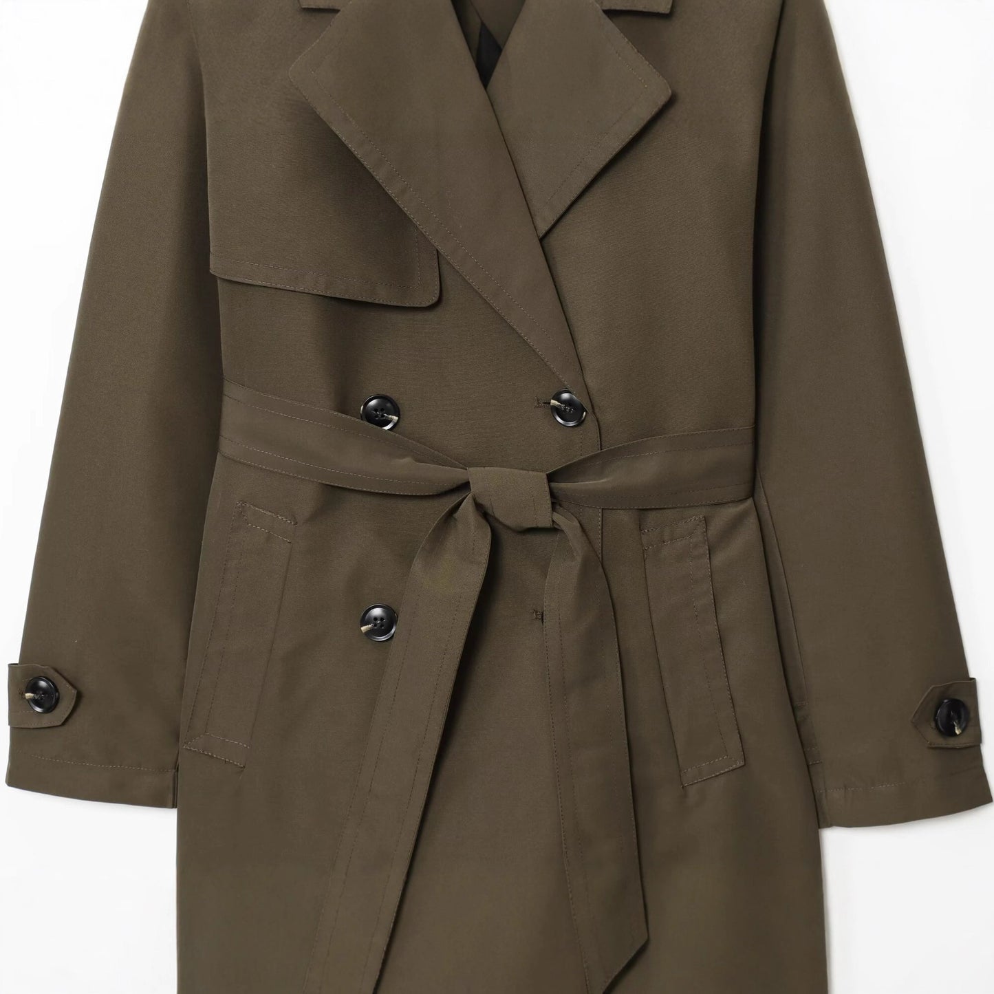 Autumn Hydrophobic Imitation Wind Double Breasted Coats