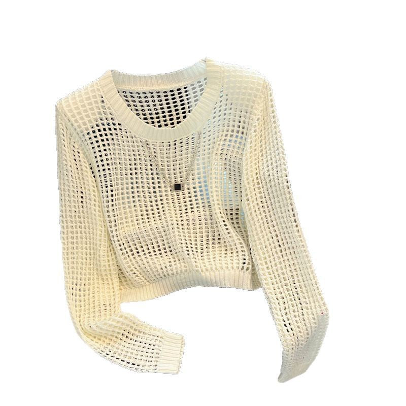 Women's Outerwear Cover-up Design Sense Niche Hollow Knitwear
