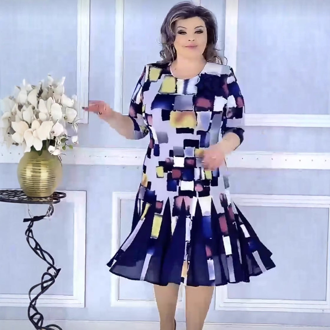 Charming Creative Casual Attractive Printed Dress Dresses