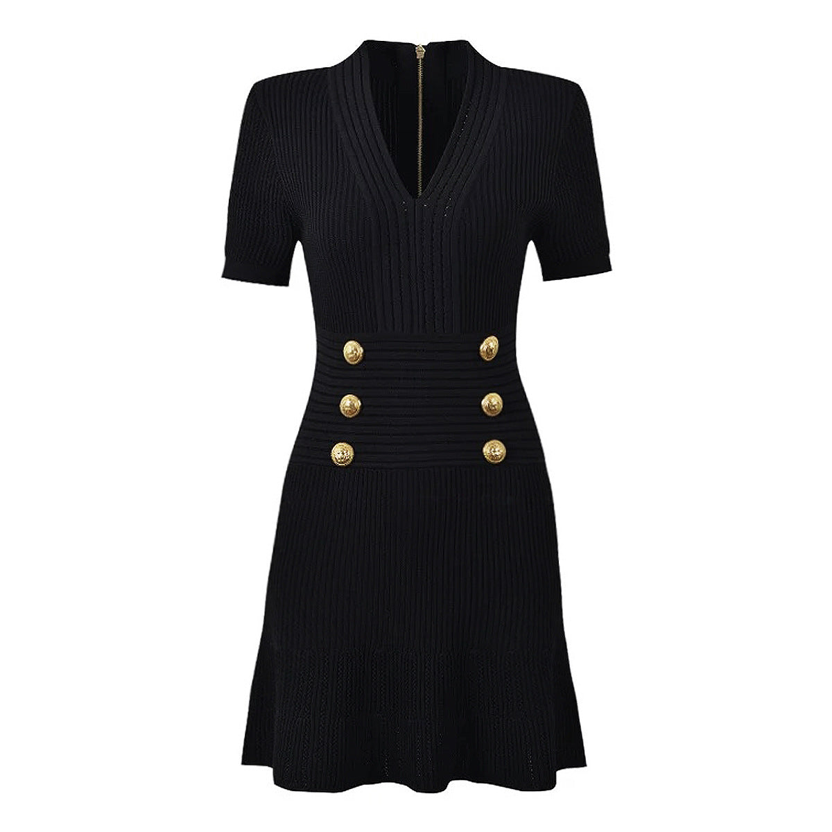 Women's Fashion High Quality Knitted Slim Fit Slimming Dresses