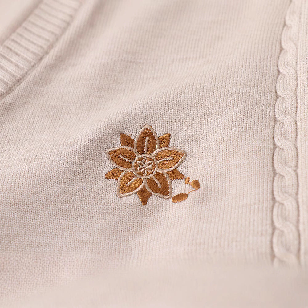 Soft Glutinous Preppy Style Hot For Schools Sense Embroidered Sweaters