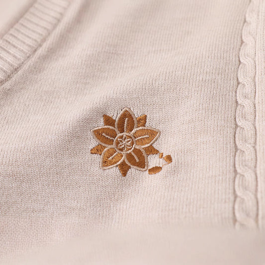 Soft Glutinous Preppy Style Hot For Schools Sense Embroidered Sweaters