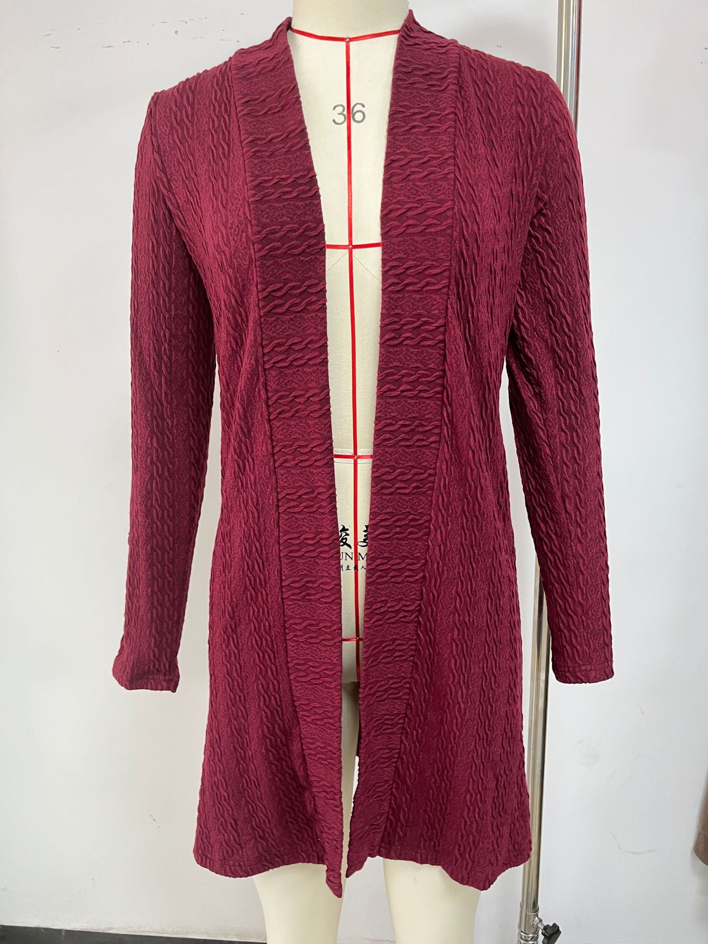 Women's Solid Color Buttons Long Sleeve Loose Women's Sweater