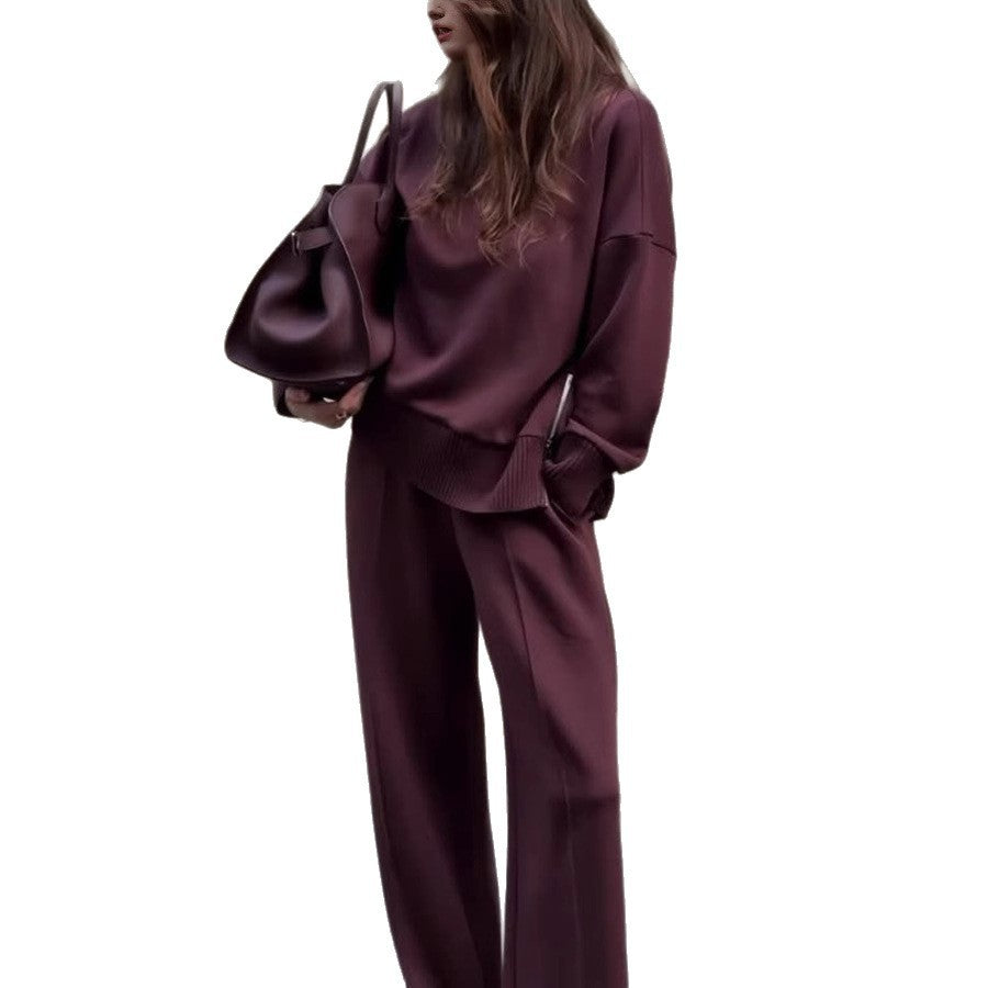 Long Sleeve Loose Pockets Two-piece Set Fashion Casual Suit