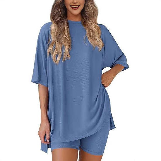 Women's Solid Color Pajamas Loose Slimming Home Fashion Casual Suit
