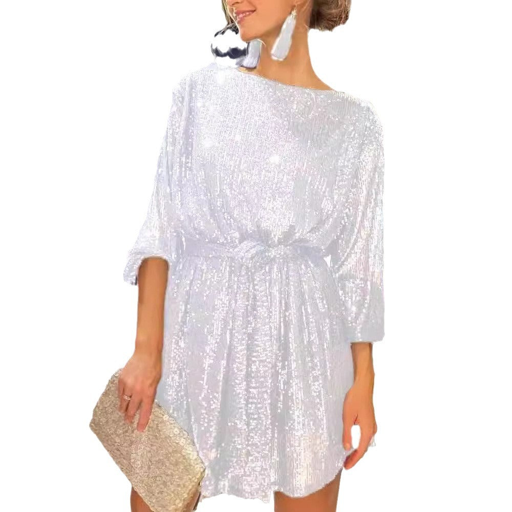 Party Fashionable Sequins Sequin Color Dress Dresses