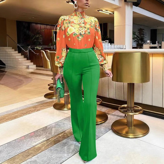 Women's Clothes Casual Fashion Slim Fit High Pants